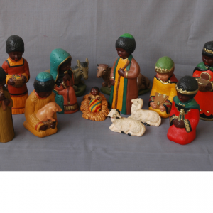 Presepe in gesso 16 pz 20cm